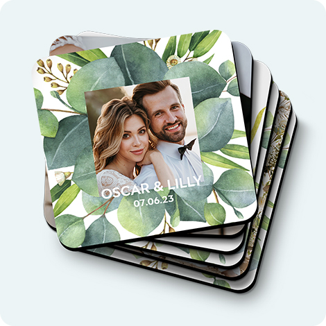 Sottobicchieri personalizzati con foto